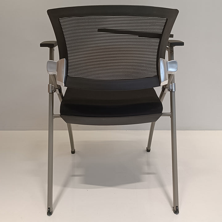 Modern Ergonomic Mesh Office Chair - Rectangular Folding Desk Chair With Optional Writing Tablet For Home Office