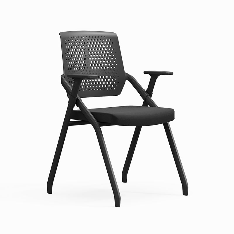 Modern Professional Ergonomic Training Chair - Rectangle Foldable Desk Chair With High-Density Cushion For Home Office