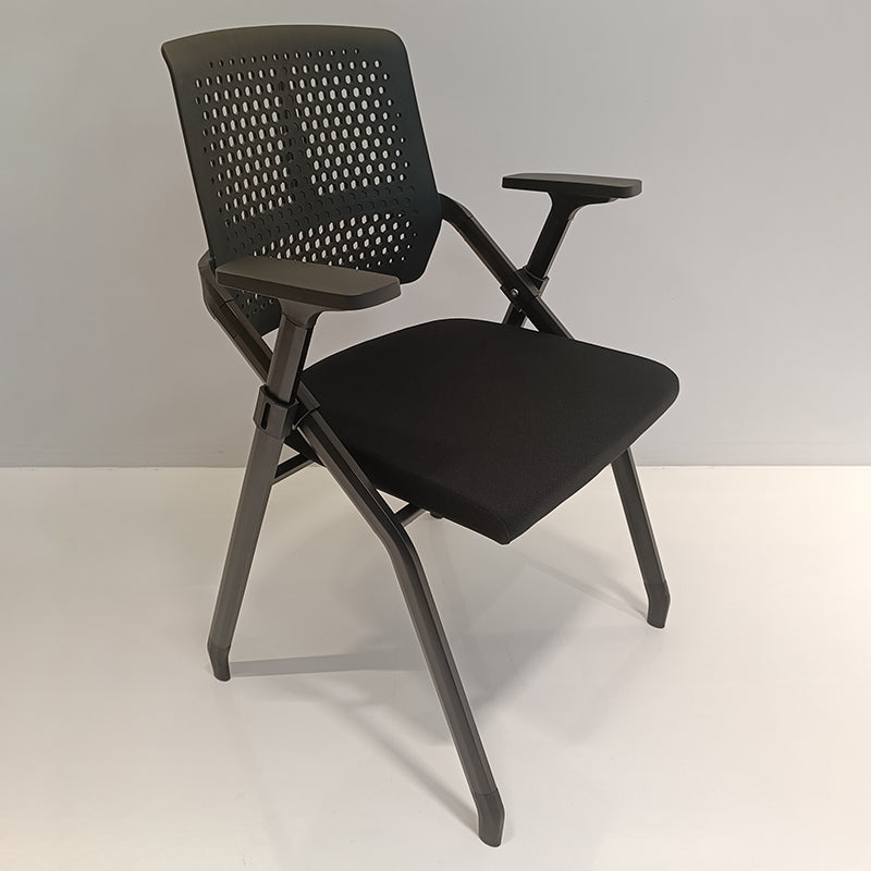 Modern Professional Ergonomic Training Chair - Rectangle Foldable Desk Chair With High-Density Cushion For Home Office