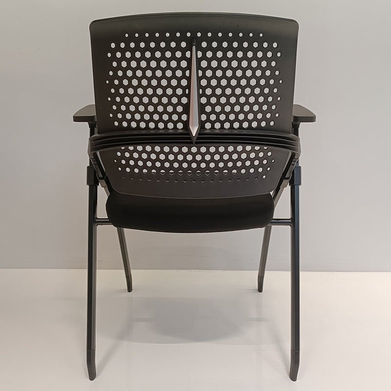 Modern Professional Ergonomic Training Chair - Rectangle Foldable Desk Chair With High-Density Cushion For Home Office