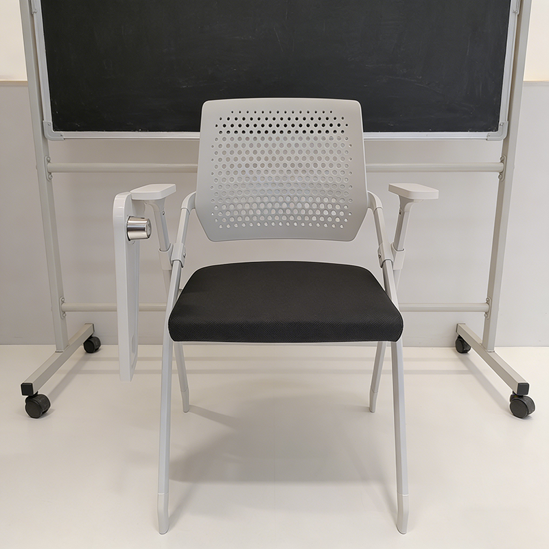 Modern Multi-Functional Space Saving Design Folding Office Chair - Rectangular Stackable Writing Board Desk Chair For Home Office