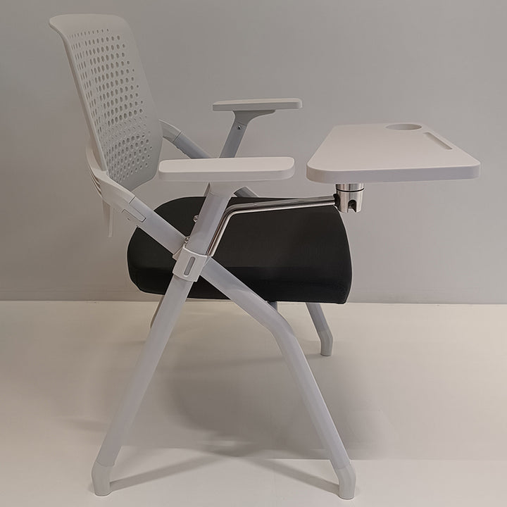 Modern Multi-Functional Space Saving Design Folding Office Chair - Rectangular Stackable Writing Board Desk Chair For Home Office