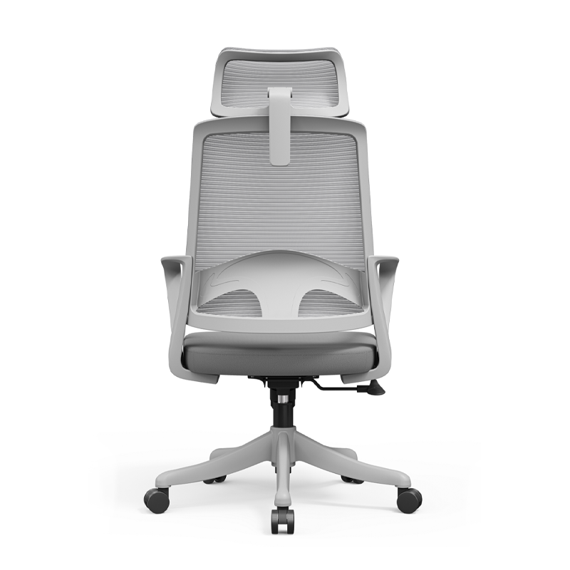 Modern High Back Breathable Mesh Office Chair - Rectangular Adjustable Headrest Lumbar Support Reclining Tilt Desk Chair For Home Office