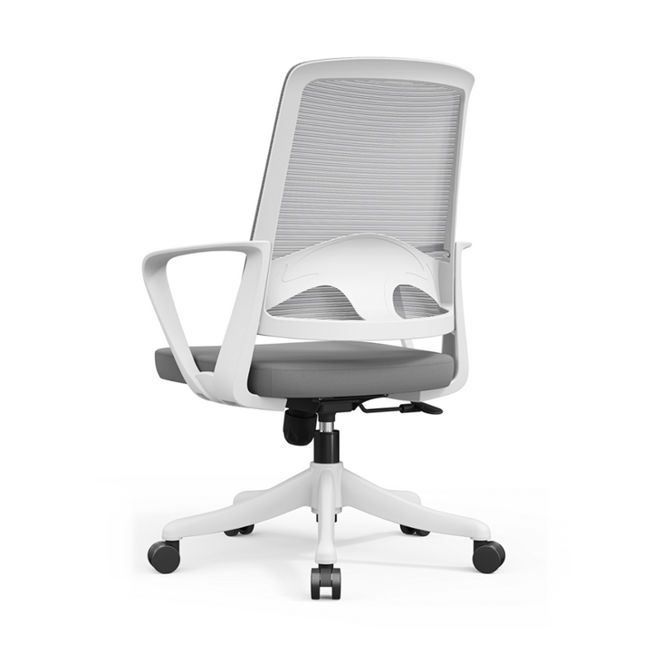 Modern Ergonomic Breathable Mesh Office Chair - Rectangular Lumbar Support Backrest Mid Back Desk Chair For Home Office