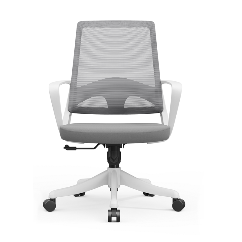 Modern Ergonomic Breathable Mesh Office Chair - Rectangular Lumbar Support Backrest Mid Back Desk Chair For Home Office