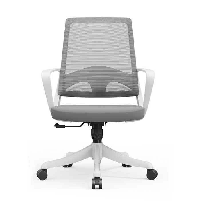 Modern Ergonomic Breathable Mesh Office Chair - Rectangular Lumbar Support Backrest Mid Back Desk Chair For Home Office