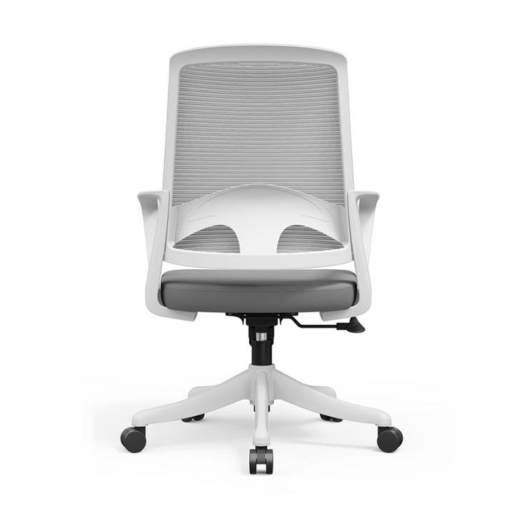 Modern Ergonomic Breathable Mesh Office Chair - Rectangular Lumbar Support Backrest Mid Back Desk Chair For Home Office