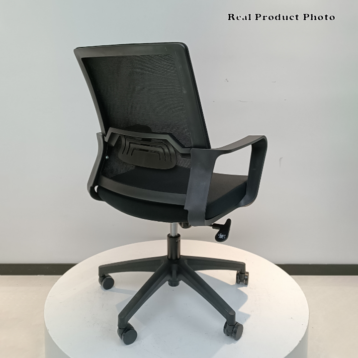 Modern Ergonomic Mid Back Mesh Office Chair - Rectangular Lumbar Support Reclining Tilt Desk Chair For Home Office