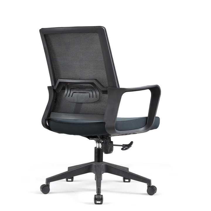 Modern Ergonomic Mid Back Mesh Office Chair - Rectangular Lumbar Support Reclining Tilt Desk Chair For Home Office