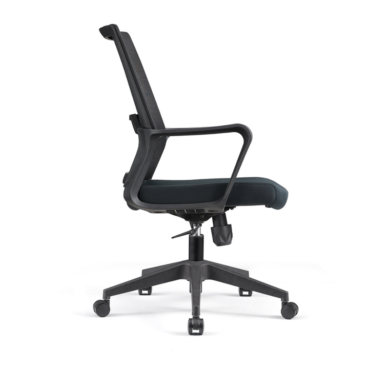 Modern Ergonomic Mid Back Mesh Office Chair - Rectangular Lumbar Support Reclining Tilt Desk Chair For Home Office