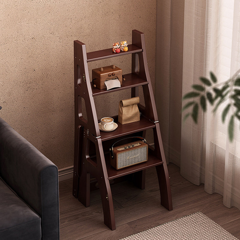 Silla de comedor plegable rectangular trapezoidal nórdica contemporánea de bambú con respaldo para comedor 