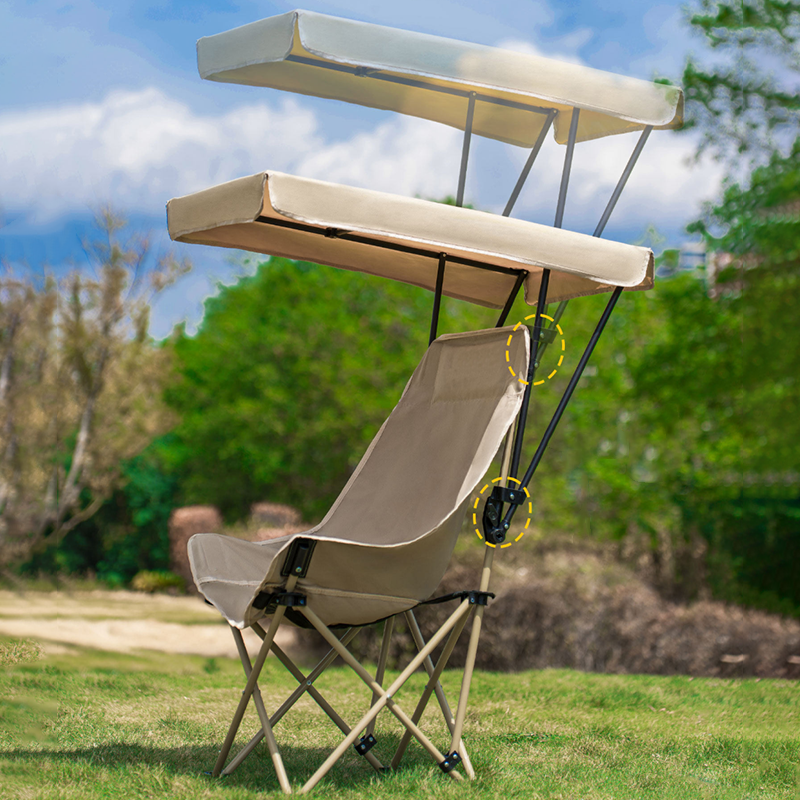 Moderner minimalistischer klappbarer Campingstuhl aus Oxford-Gewebe un – BulbSquare