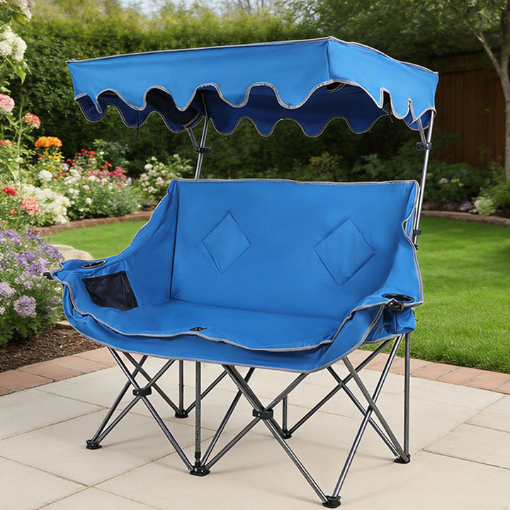 Modern Minimalist Rectangular Oxford Fabric Mesh Fabric Steel Foldable Sunshade Camping Chair Backrest Armrest For Outdoor