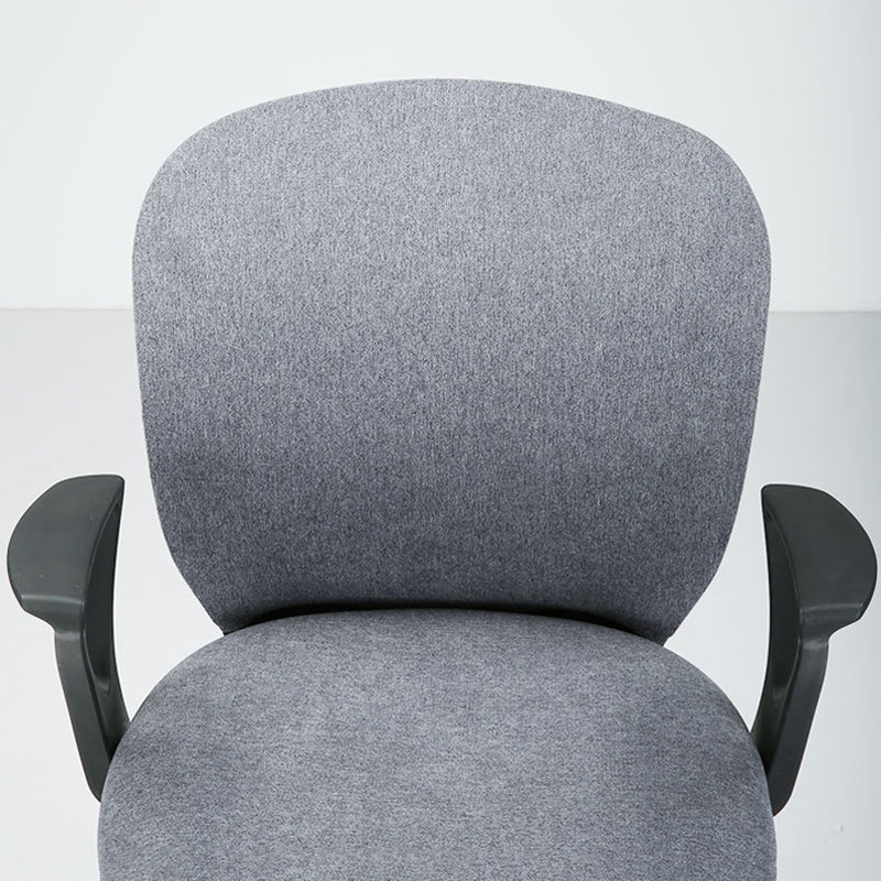 Modern Minimalist Curved PP Fiberglass Mesh Fabric Plywood Nylon Height-Adjustable Swivel Desk Chair Backrest Armrest For Home Office