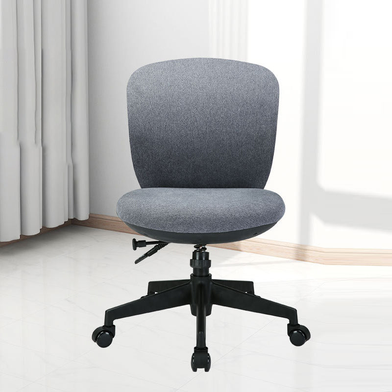 Modern Minimalist Curved PP Fiberglass Mesh Fabric Plywood Nylon Height-Adjustable Swivel Desk Chair Backrest Armrest For Home Office
