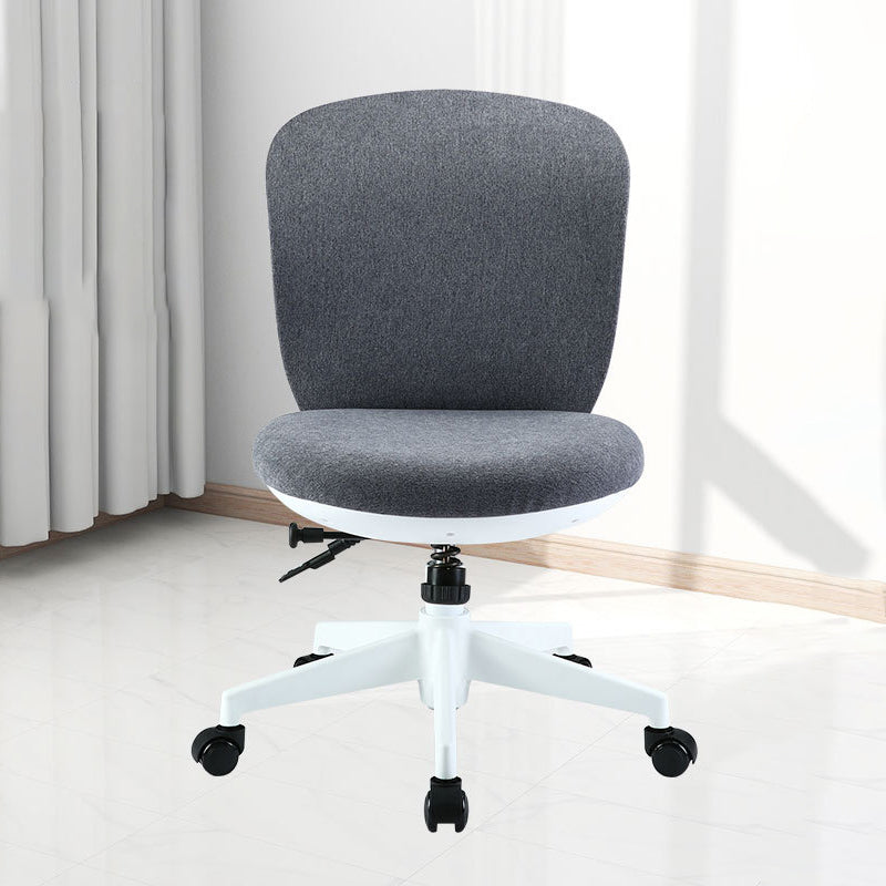 Modern Minimalist Curved PP Fiberglass Mesh Fabric Plywood Nylon Height-Adjustable Swivel Desk Chair Backrest Armrest For Home Office