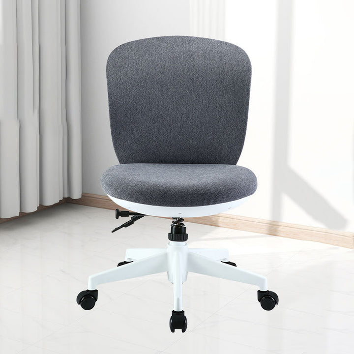 Modern Minimalist Curved PP Fiberglass Mesh Fabric Plywood Nylon Height-Adjustable Swivel Desk Chair Backrest Armrest For Home Office