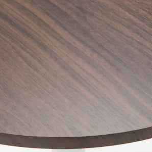 Modern Minimalist Wood &amp; Stainless Steel Round Coffee Table With Adjustable Height For Living Room &amp; Dining Room