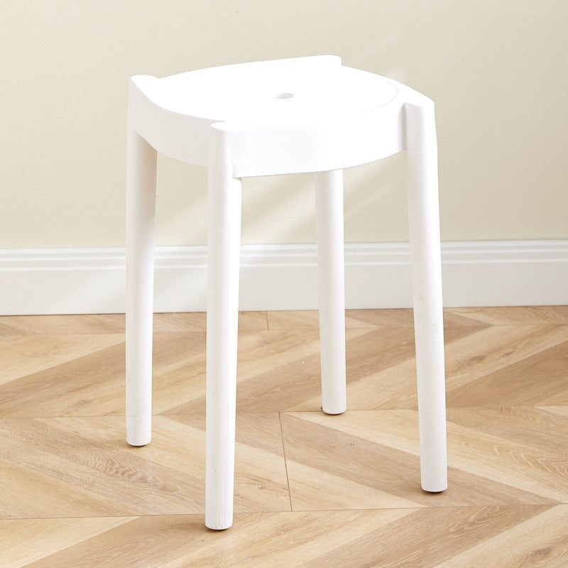 Chaise Ronde en Plastique Minimaliste Moderne pour Salon 