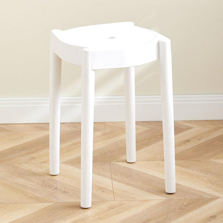 Chaise Ronde en Plastique Minimaliste Moderne pour Salon 