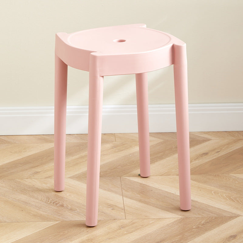Chaise Ronde en Plastique Minimaliste Moderne pour Salon 