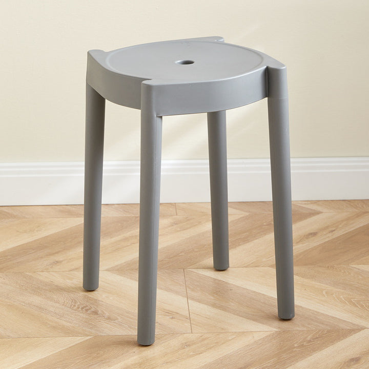 Chaise Ronde en Plastique Minimaliste Moderne pour Salon 