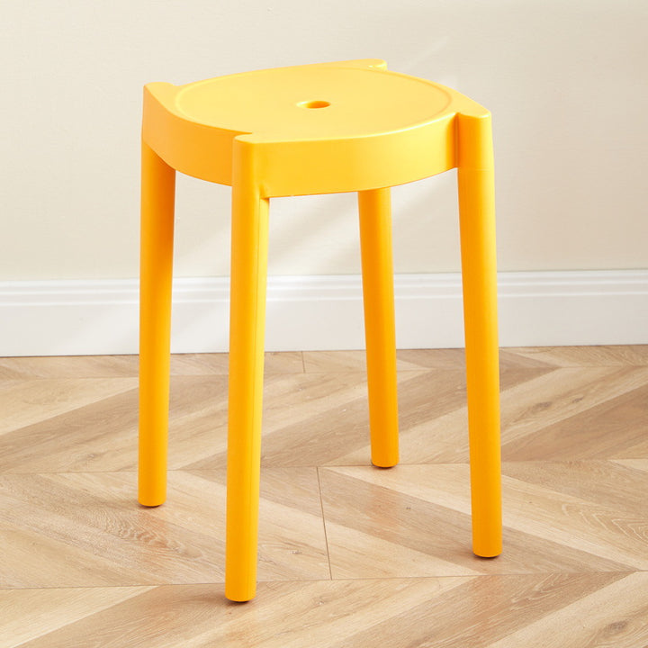 Chaise Ronde en Plastique Minimaliste Moderne pour Salon 