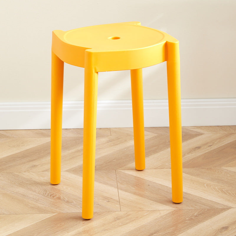 Modern Minimalist Plastic Round Chair For Living Room