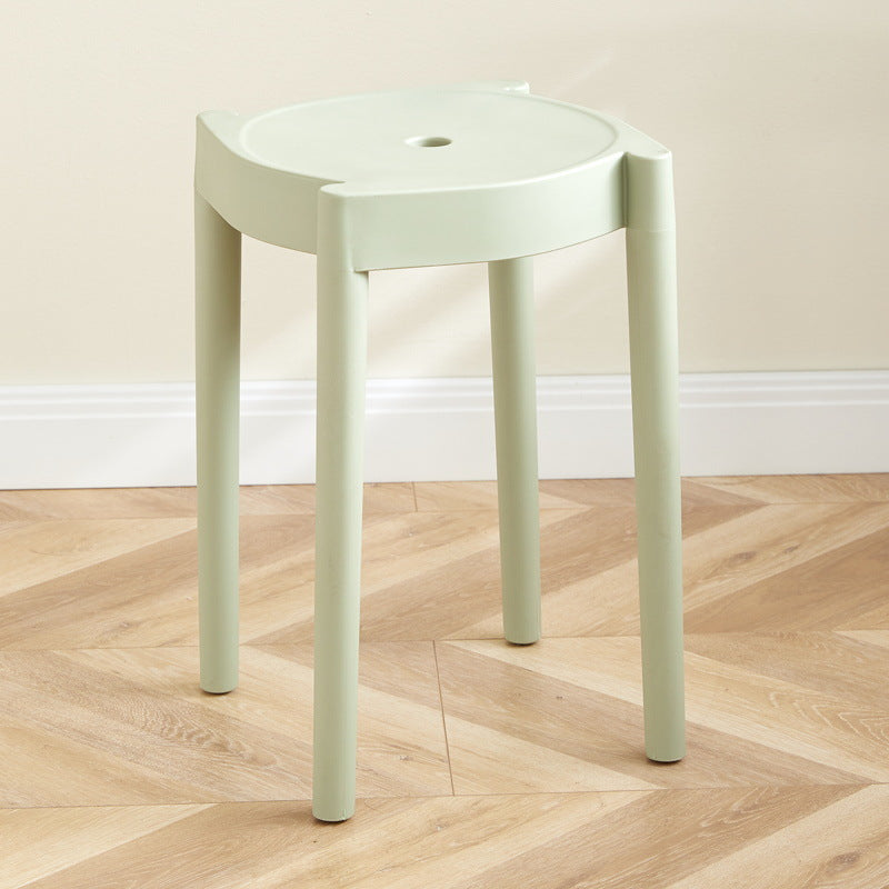 Modern Minimalist Plastic Round Chair For Living Room