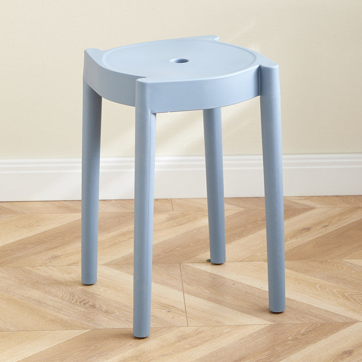 Chaise Ronde en Plastique Minimaliste Moderne pour Salon 