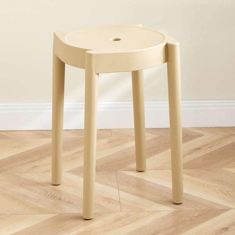 Modern Minimalist Plastic Round Chair For Living Room