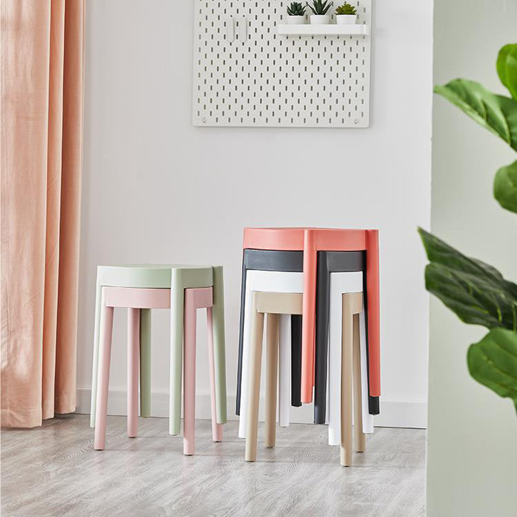 Chaise Ronde en Plastique Minimaliste Moderne pour Salon 