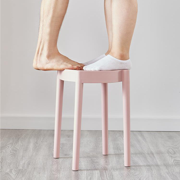 Modern Minimalist Plastic Round Chair For Living Room
