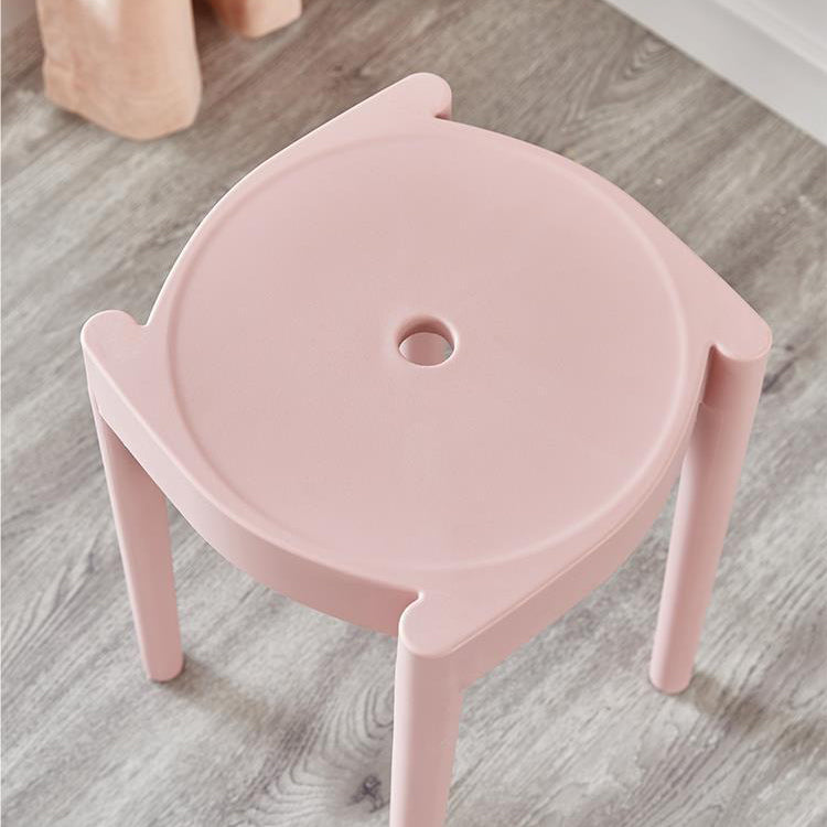 Modern Minimalist Plastic Round Chair For Living Room
