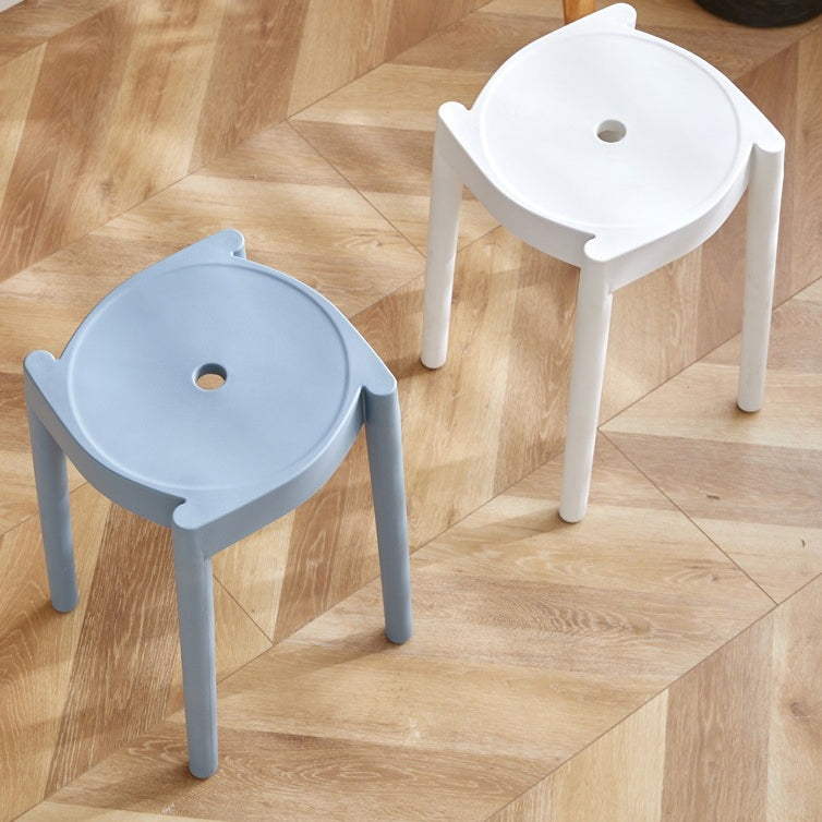 Chaise Ronde en Plastique Minimaliste Moderne pour Salon 