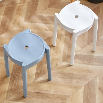 Modern Minimalist Plastic Round Chair For Living Room
