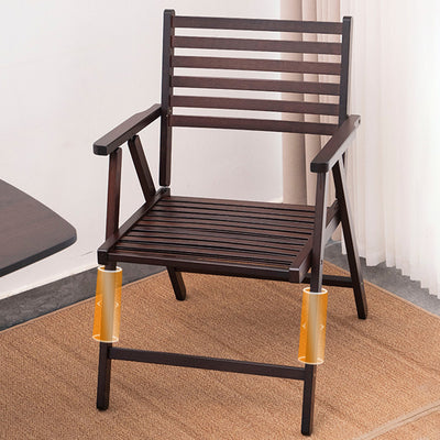 Modern Minimalist Bamboo Rectangular Lounge Chair Foldable Armrest For Outdoor Garden