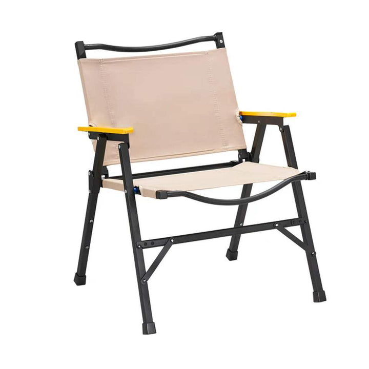 Modern Minimalist Oxford Cloth &amp; Carbon Steel Square Outdoor Chair Foldable Armrest For Outdoor Camping