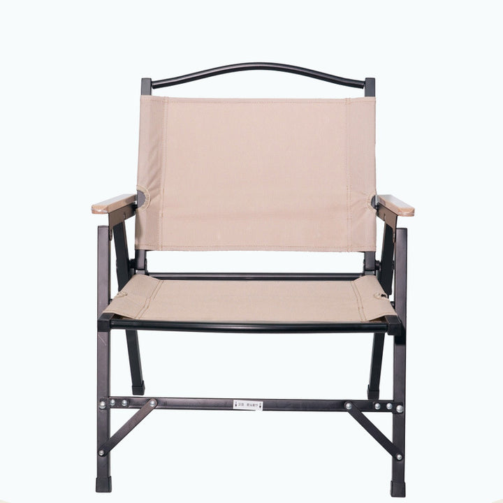 Moderner minimalistischer Oxford-Stoff & Carbonstahl quadratischer Outdoor-Stuhl klappbare Armlehne für Outdoor-Camping 