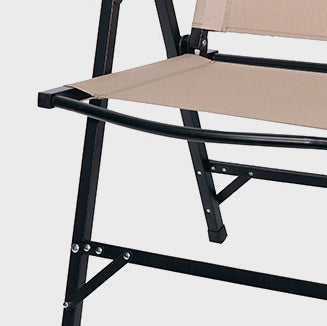 Modern Minimalist Oxford Cloth &amp; Carbon Steel Square Outdoor Chair Foldable Armrest For Outdoor Camping