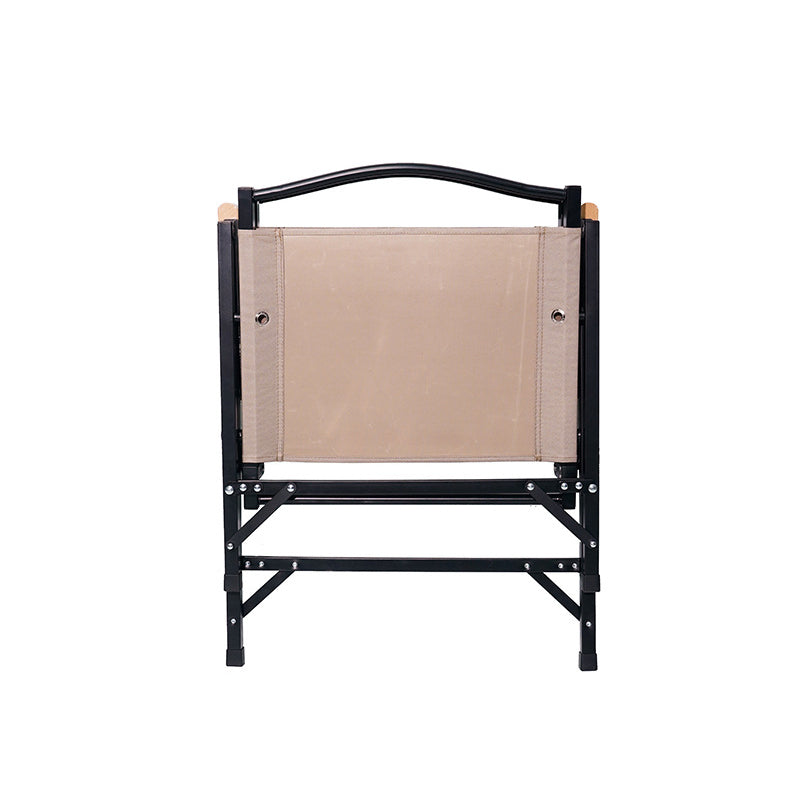 Modern Minimalist Oxford Cloth &amp; Carbon Steel Square Outdoor Chair Foldable Armrest For Outdoor Camping