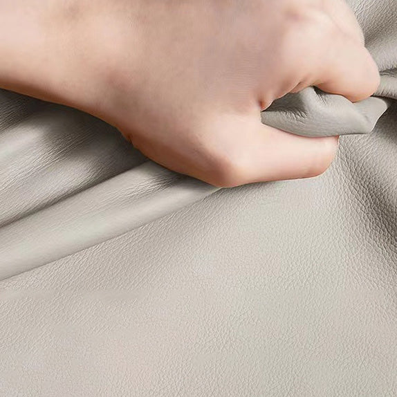 Banco zapatero rectangular ondulado de cuero sintético y metal minimalista moderno para la entrada 