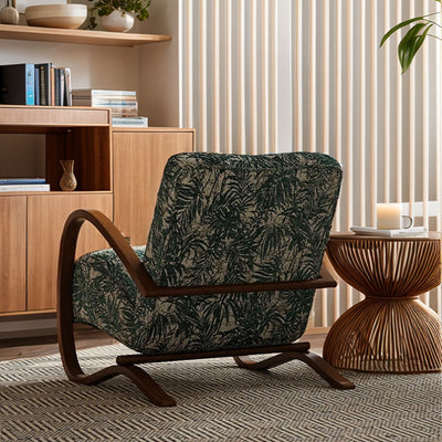 Moderner Mid-Century Stoff Kohlenstoffstahl Rechteckiger Akzentstuhl mit Armlehnen & Rückenlehne für Wohnzimmer 