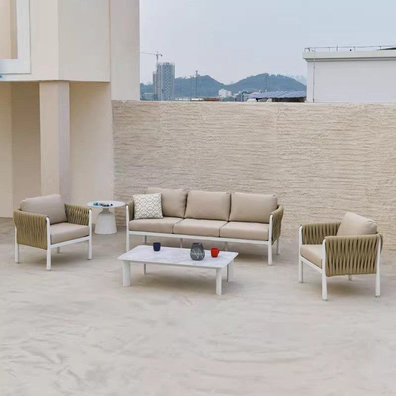 Modern Outdoor Garden Rope Sofa - 1/2/3 Seater For Balcony &amp; Outdoor Patio