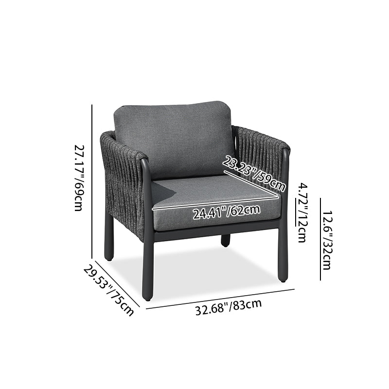 Modern Outdoor Garden Rope Sofa - 1/2/3 Seater For Balcony & Outdoor Patio