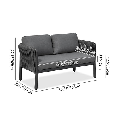 Modern Outdoor Garden Rope Sofa - 1/2/3 Seater For Balcony & Outdoor Patio