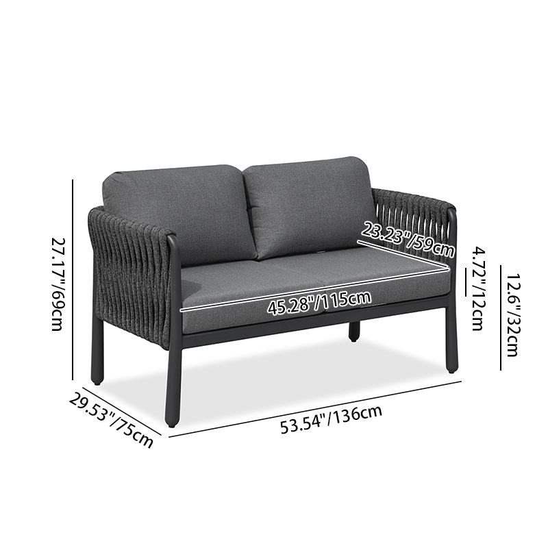 Modern Outdoor Garden Rope Sofa - 1/2/3 Seater For Balcony & Outdoor Patio