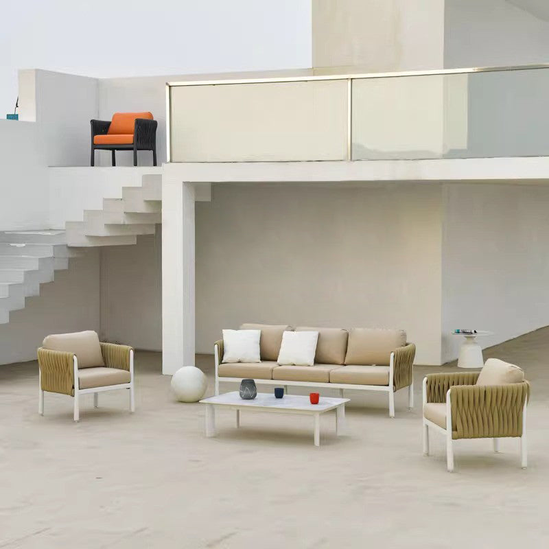 Modern Outdoor Garden Rope Sofa - 1/2/3 Seater For Balcony &amp; Outdoor Patio