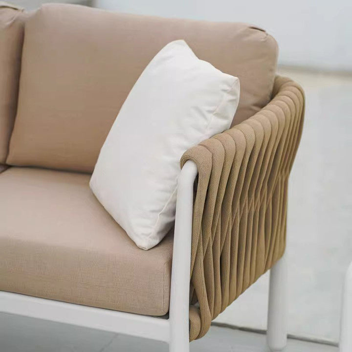 Modern Outdoor Garden Rope Sofa - 1/2/3 Seater For Balcony &amp; Outdoor Patio