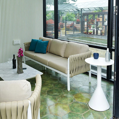 Modern Outdoor Garden Rope Sofa - 1/2/3 Seater For Balcony & Outdoor Patio